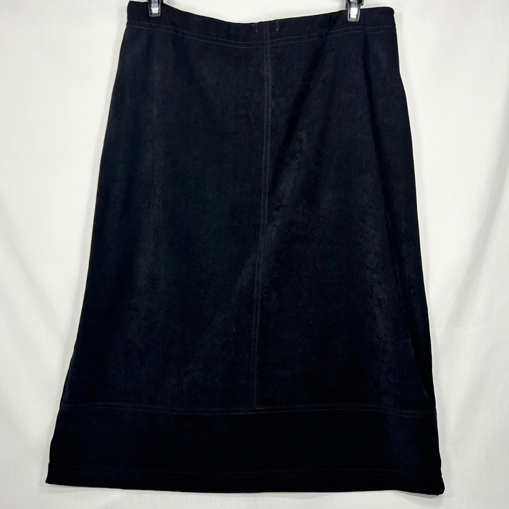 Vintage Studio Vintage Y2K Made In Usa Midi Pencil Midi Skirt 10 Black Suede